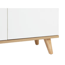 Load image into Gallery viewer, Hudson 3 Door Shoe Cabinet Storage Rack - White