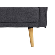 Load image into Gallery viewer, Jarrod 3 Seater Sofa Bed - Dark Grey