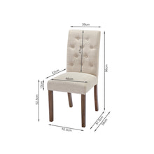 Load image into Gallery viewer, Lucia Upholstered Dining Chair - Set of 2 - Beige