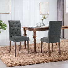Load image into Gallery viewer, Lucia Upholstered Dining Chair - Set of 2 - Dark Grey