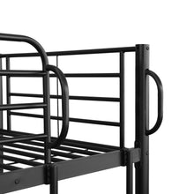 Load image into Gallery viewer, Owen Single Metal Bunk Bed Frame - Black