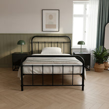 Load image into Gallery viewer, Taylor King Single Metal Bed Frame - Black