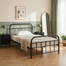 Load image into Gallery viewer, Taylor King Single Metal Bed Frame - Black