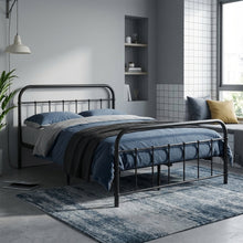 Load image into Gallery viewer, Taylor Double Metal Bed Frame - Black