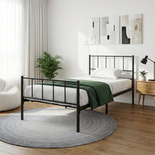 Load image into Gallery viewer, Keira Single Metal Bed Frame - Black
