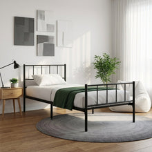Load image into Gallery viewer, Keira Single Metal Bed Frame - Black
