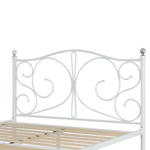 Load image into Gallery viewer, Manaia Double Metal Bed Frame - White