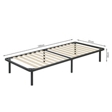 Load image into Gallery viewer, Graham Single Metal Bed Frame - Black