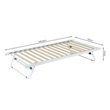Load image into Gallery viewer, Hartz Single Metal Trundle Bed Frame - White