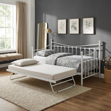 Load image into Gallery viewer, Hartz Single Metal Trundle Bed Frame - White