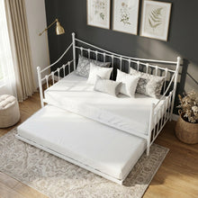 Load image into Gallery viewer, Hartz Single Metal Trundle Bed Frame - White