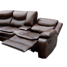 Load image into Gallery viewer, Mandan Manual Recliner Corner Sofa - Brown