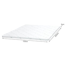 Load image into Gallery viewer, Zonelux 5 Zone Gel Memory Foam Mattress Topper - Queen