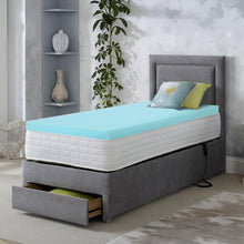 Load image into Gallery viewer, Comfort Plush Gel Memory Foam Mattress Topper - King Single
