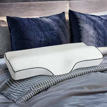 Load image into Gallery viewer, Form Fit Memory Foam Contour Neck Support Pillow 59.5cm x 33cm x 10.5/5.5cm