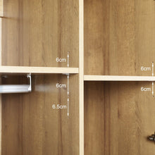 Load image into Gallery viewer, Harris 2 Door Wardrobe with 3 Drawers - Oak+White