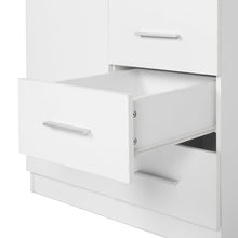Load image into Gallery viewer, Tongass 2 Door Wardrobe with 3 Drawers - White