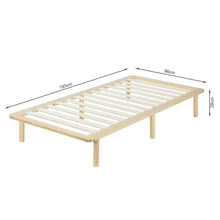 Load image into Gallery viewer, Ohio Single Wooden Bed Base - Natural