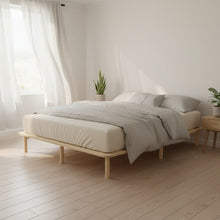 Load image into Gallery viewer, Ohio Queen Wooden Bed Base - Natural