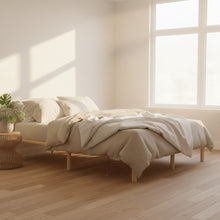 Load image into Gallery viewer, Ohio Queen Wooden Bed Base - Natural