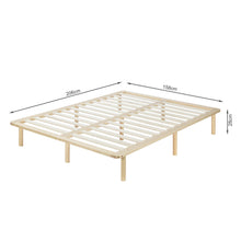 Load image into Gallery viewer, Ohio Queen Wooden Bed Base - Natural