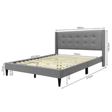 Load image into Gallery viewer, Sealy Queen Bed Frame - Light Grey