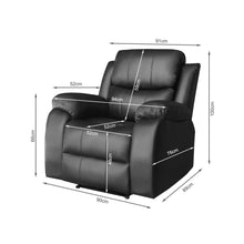 Load image into Gallery viewer, Wilson Manual Recliner Chair - Black