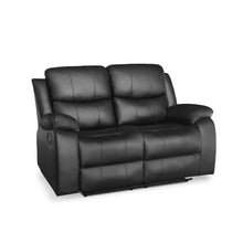 Load image into Gallery viewer, Wilson Manual 2 Seater Recliner Sofa - Black