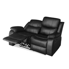 Load image into Gallery viewer, Wilson Manual 2 Seater Recliner Sofa - Black
