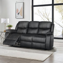 Load image into Gallery viewer, Wilson Manual 3 Seater Recliner Sofa - Black