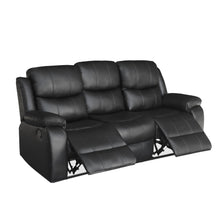 Load image into Gallery viewer, Wilson Manual 3 Seater Recliner Sofa - Black