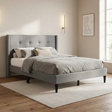 Load image into Gallery viewer, Sealy Double Bed Frame - Light Grey