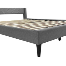 Load image into Gallery viewer, Bassie Double Bed Frame - Light Grey