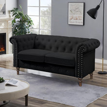 Load image into Gallery viewer, Chesley Velvet 2 Seater Sofa - Black