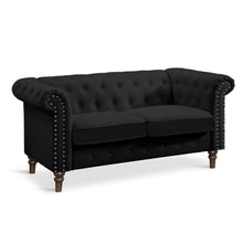 Load image into Gallery viewer, Chesley Velvet 2 Seater Sofa - Black