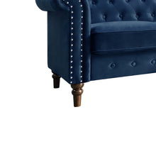 Load image into Gallery viewer, Chesley Velvet 2 Seater Sofa - Navy Blue