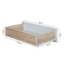 Load image into Gallery viewer, Bram Tallboy 5 Drawer Chest Dresser - Oak + White