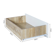 Load image into Gallery viewer, Bram Low Boy 8 Drawer Chest Dresser - Oak + White