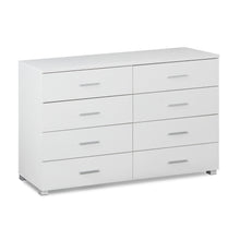 Load image into Gallery viewer, Bram Low Boy 8 Drawer Chest Dresser - White