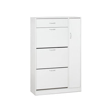 Load image into Gallery viewer, Horotea 4 Drawer Shoe Cabinet Storage Rack - White