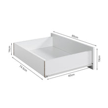 Load image into Gallery viewer, Bram 3 Door Wardrobe Cabinet with 2 Drawers - White