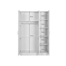 Load image into Gallery viewer, Bram 3 Door Wardrobe Cabinet - White