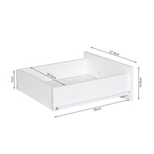 Load image into Gallery viewer, Mateo Wooden Bedside Table with 2 Drawer - White