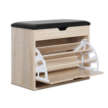 Load image into Gallery viewer, Hawea Wooden Shoe Rack 3 Layer - Oak