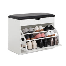 Load image into Gallery viewer, Hawea Wooden Shoe Rack 3 Layer - White