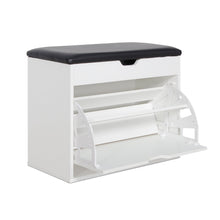 Load image into Gallery viewer, Hawea Wooden Shoe Rack 3 Layer - White