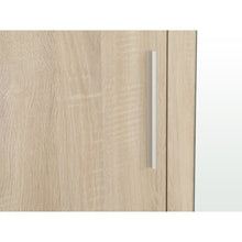 Load image into Gallery viewer, Bram 3 Door Wardrobe Cabinet with Mirror - Oak