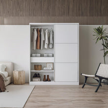 Load image into Gallery viewer, Tonto 160cm Wardrobe With Sliding Doors - White