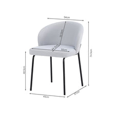 Load image into Gallery viewer, Selene Dining Chair - Set of 2 - Cool Light Grey