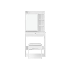 Load image into Gallery viewer, Cyclamen Dressing Table with Drawers Set 2pcs - White
